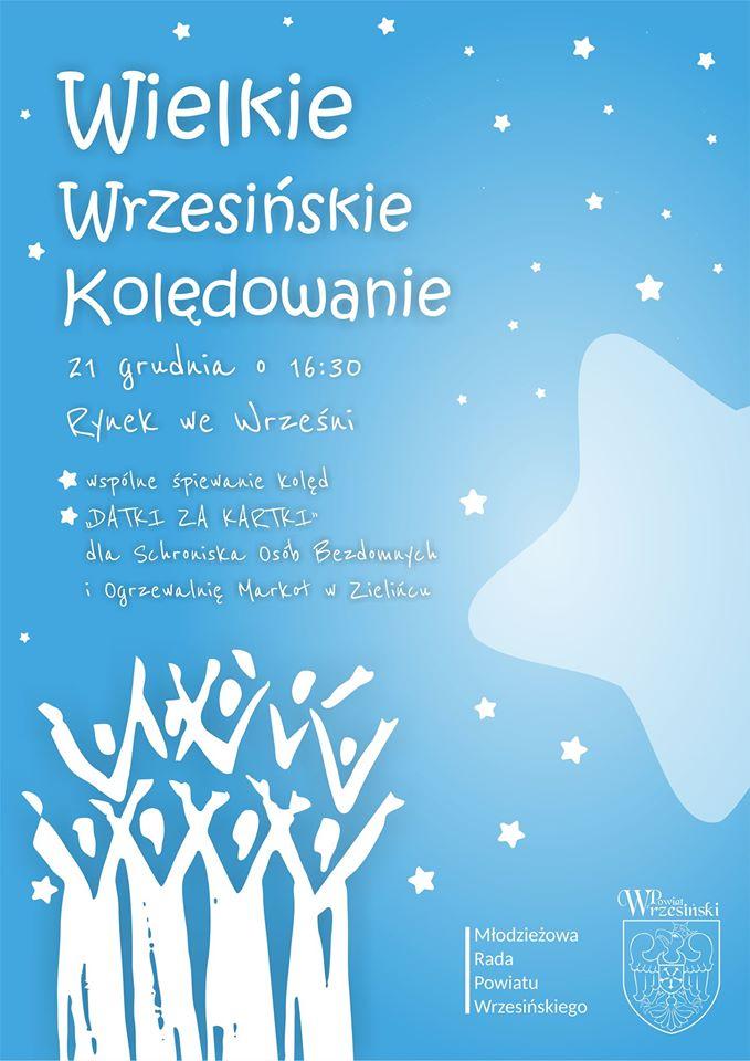 Zapraszamy na charytatywne Wrzesińskie Kolędowanie!