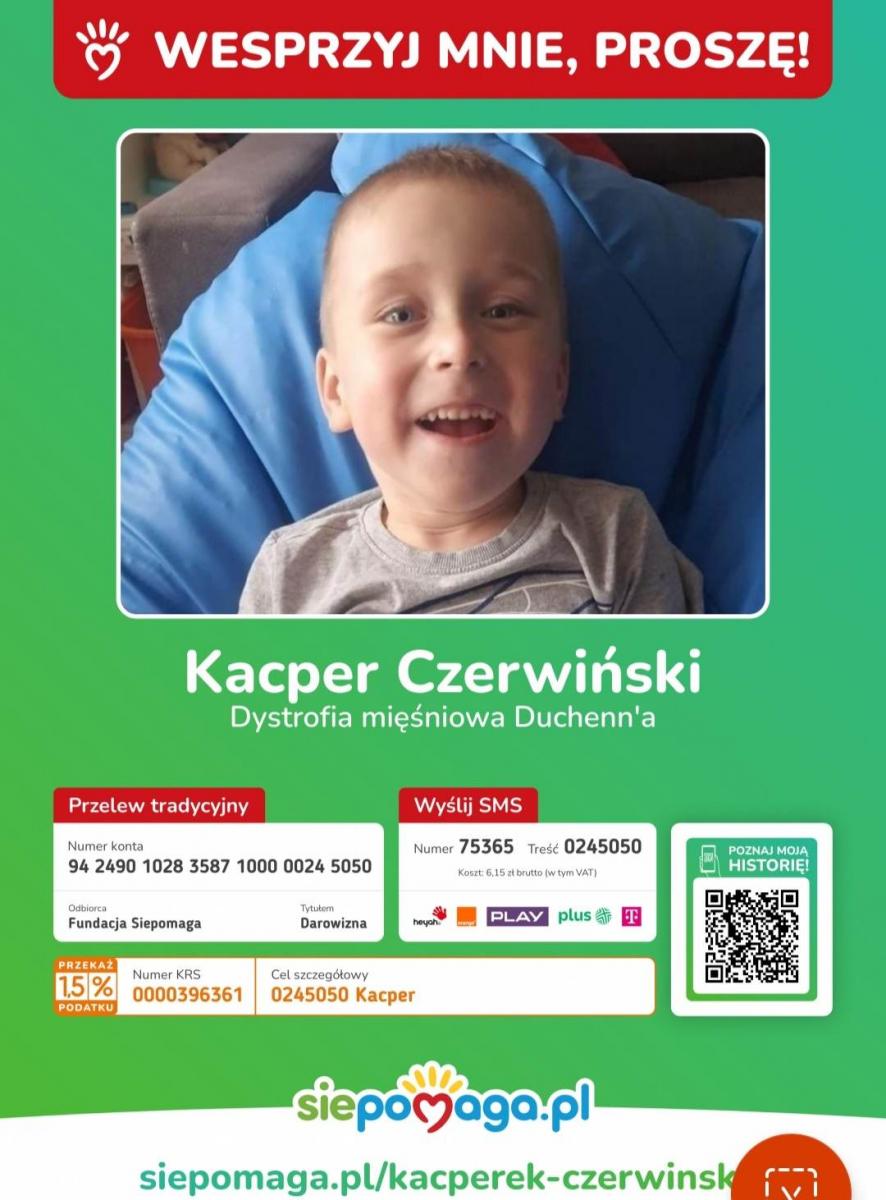 HALOWA LIGA LZS ZAGRA DLA KACPERKA CZERWIŃSKIEGO