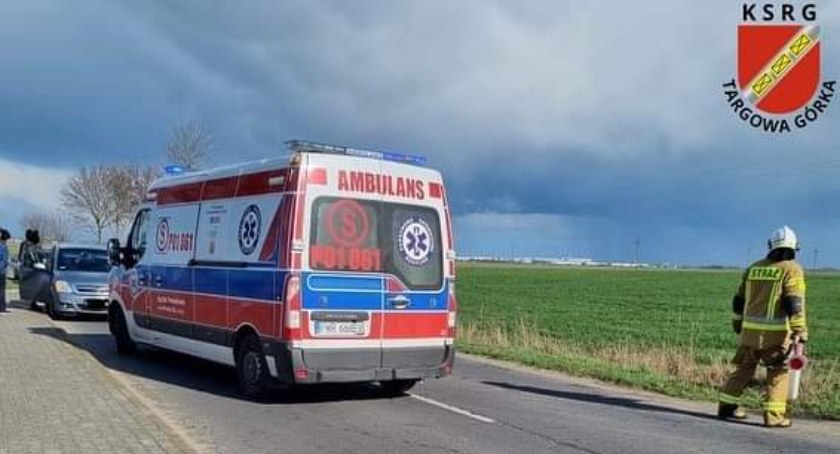 Wypadek w Targowej Górce. Ucierpiał motocyklista 