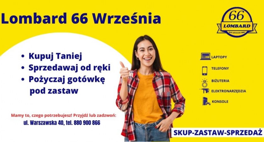 Kupuj taniej, sprzedawaj od ręki, pożyczaj pod zastaw. Warto odwiedzić Lombard 66 we Wrześni! (zdjęcia)