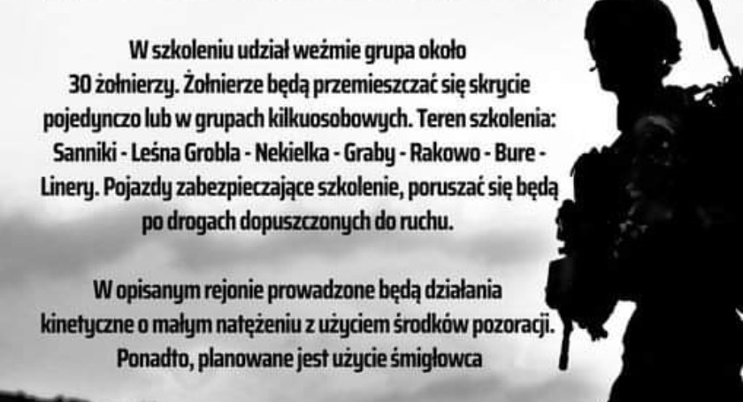Żołnierze z Powidza pojawią się w pobliskich lasach 