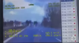 Kolejny pirat drogowy zatrzymany ! Pędził 165 km/h na krajowej 92 