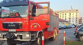 Pożar w bloku na ul. Kutrzeby we Wrześni! (zdjęcia) 