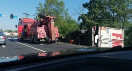 Uwaga kierowcy! Wypadek Tira w Nekli (AKTUALIZACJA) 