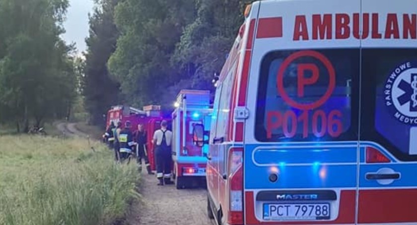 Groźny wypadek  motocyklisty w Piłce. Lądował śmigłowiec 
