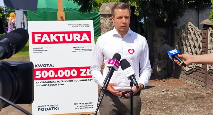 Nielegalnie finansowana kampania? Opozycja wystawiła „fakturę” za piknik PiS w Połajewie