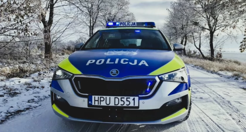 Policyjna Skoda Scala w nowych barwach w Czarnkowie i w Złotowie