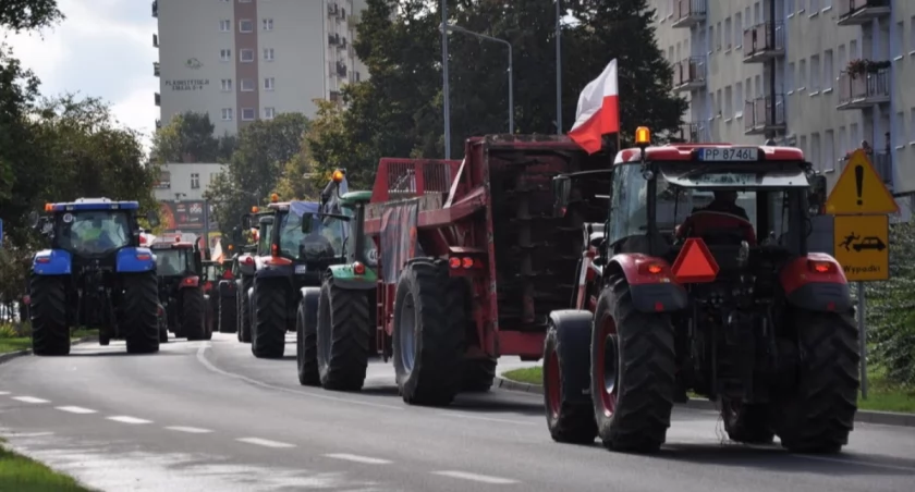 Protest rolników. Utrudnienia w ruchu w Pile i regionie