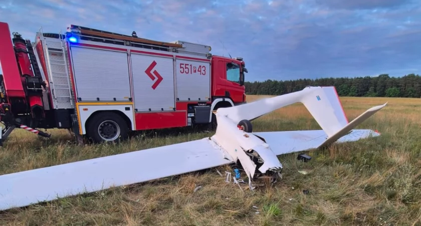 Wypadek szybowca na lotnisku w Pile