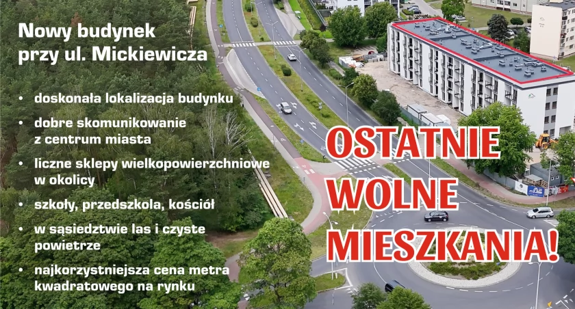 Najnowsza inwestycja na Mickiewicza. Zostały już ostatnie mieszkania