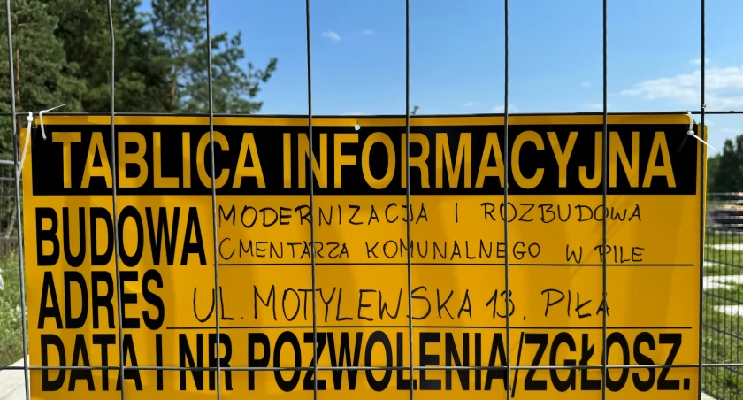 Na Cmentarzu Komunalnym w Pile powstanie kolumbarium. Trwa rozbudowa i modernizacja nekropolii [ZDJĘCIA]