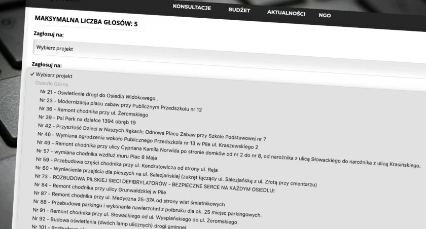 Zdecyduj na co wydać trzy miliony. Trwa głosowanie na projekty z budżetu obywatelskiego Piły