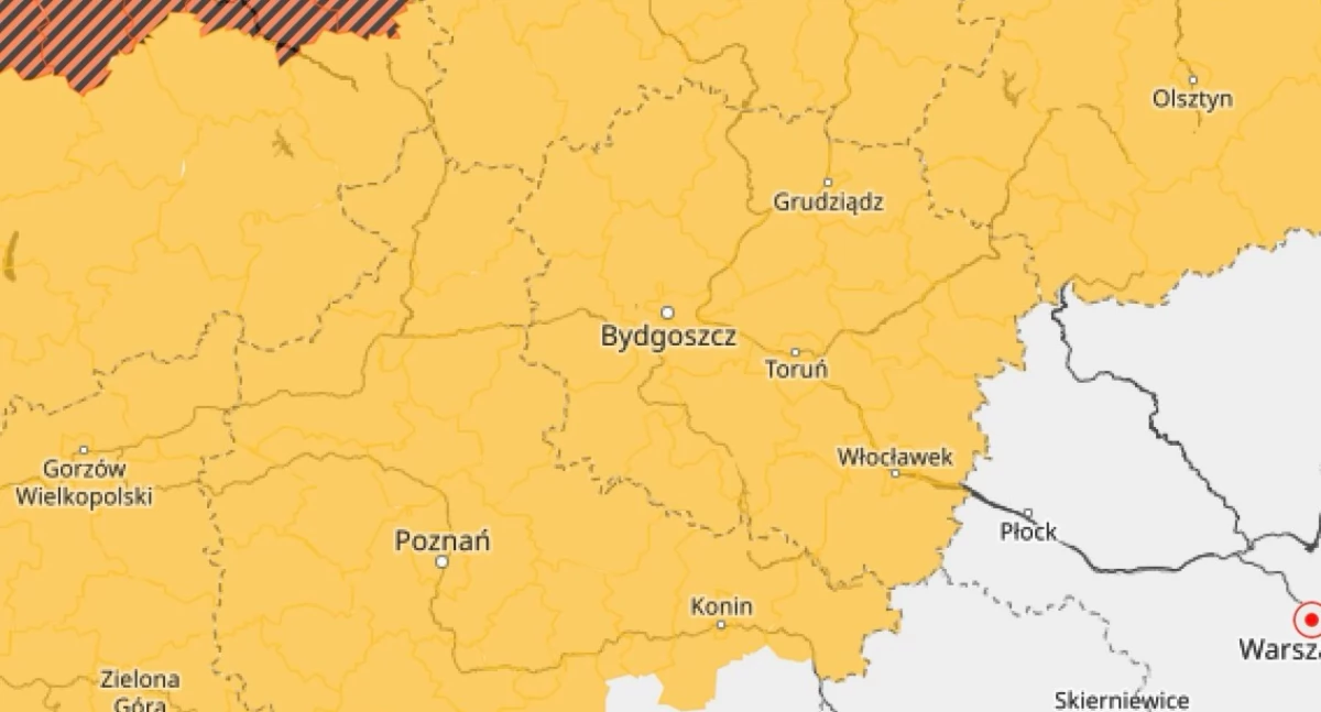 Alert pogodowy dla Piły i regionu