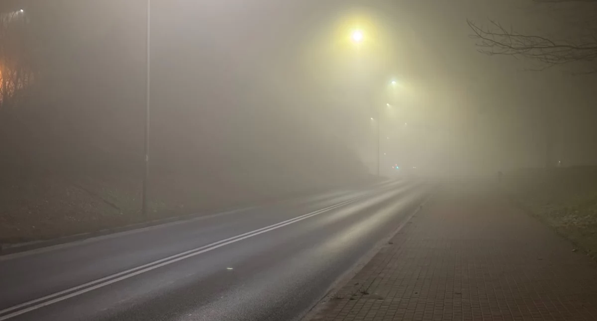 IMGW ostrzega przed gęstą mgłą w Pile i regionie