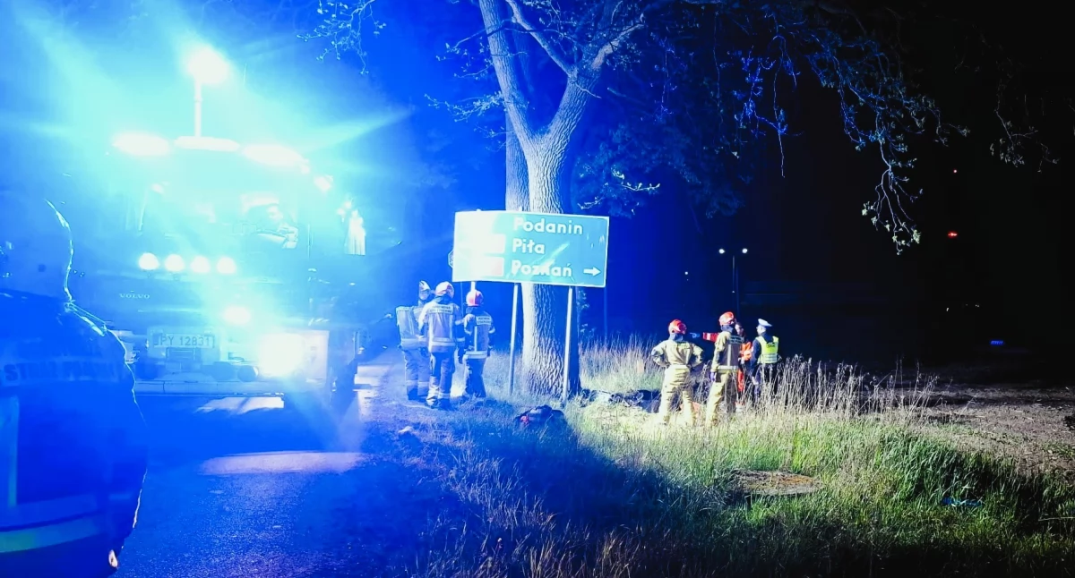 Śmiertelny wypadek motocyklisty na DK11