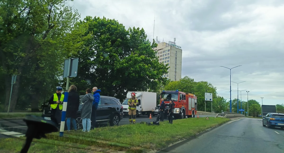 Kolizja w centrum Piły. Sprawczynią motocyklistka