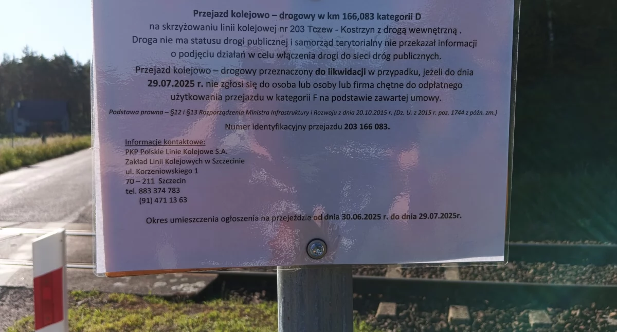 PKP chce zlikwidować dwanaście przejazdów. Można je... wydzierżawić
