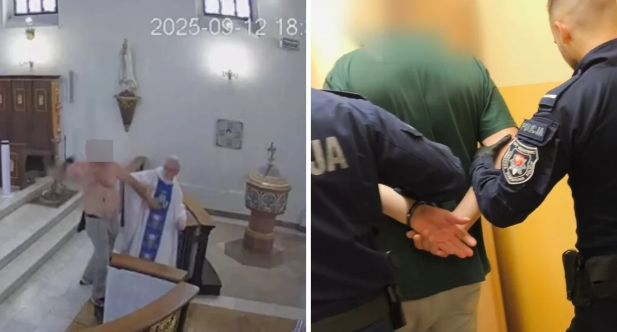  Zaatakował księdza i zdemolował ołtarz. 47-latek w areszcie