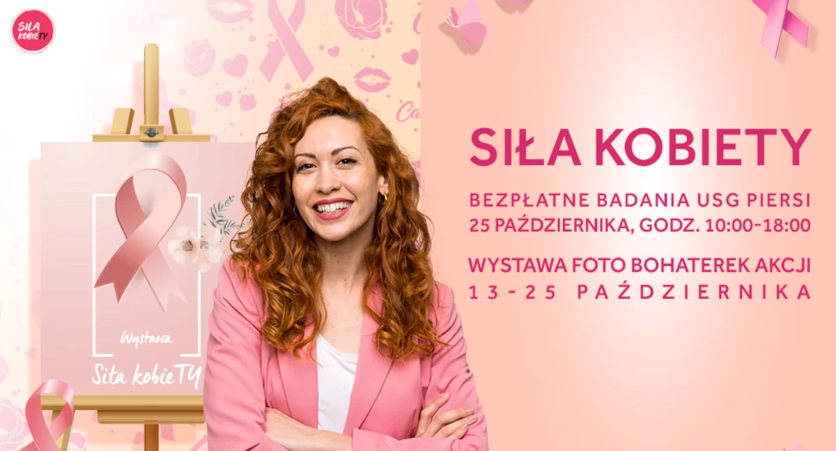 CH Kasztanowa wspiera kobiety w walce o zdrowie. Wystawa „Siła KobieTY” i bezpłatne badania USG w ramach akcji Różowy Październik