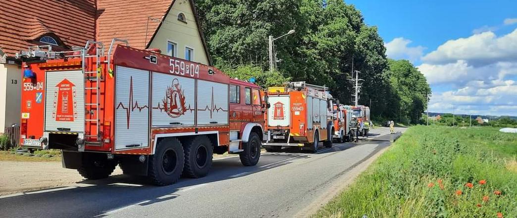 Spłonął pokój w Miasteczku Hubach