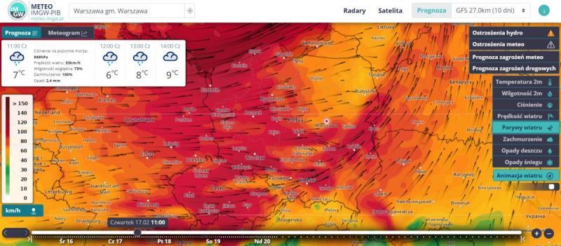 Uwaga na silny wiatr i burze! IMGW ostrzega