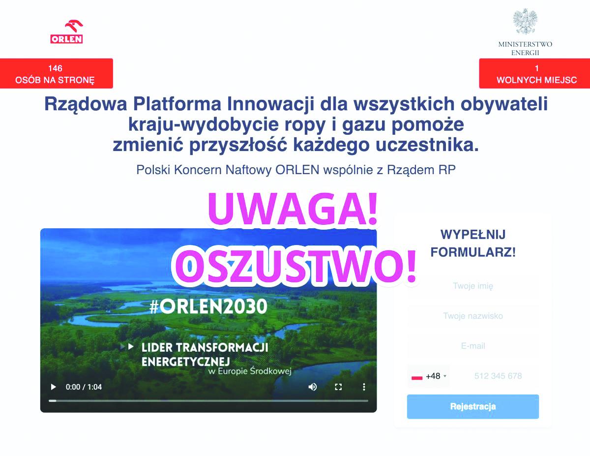 Uwaga! Nie daj się nabrać na 