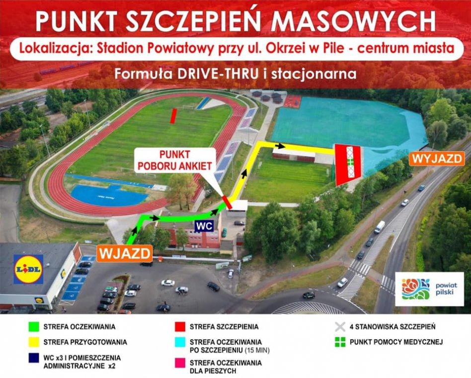 Punkty masowych szczepień dla powiatu pilskiego przygotuje powiat a nie miasto