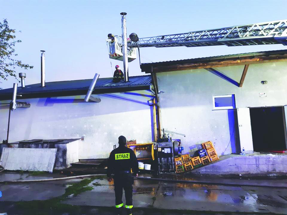 Płonęła piekarnia  w Trzciance