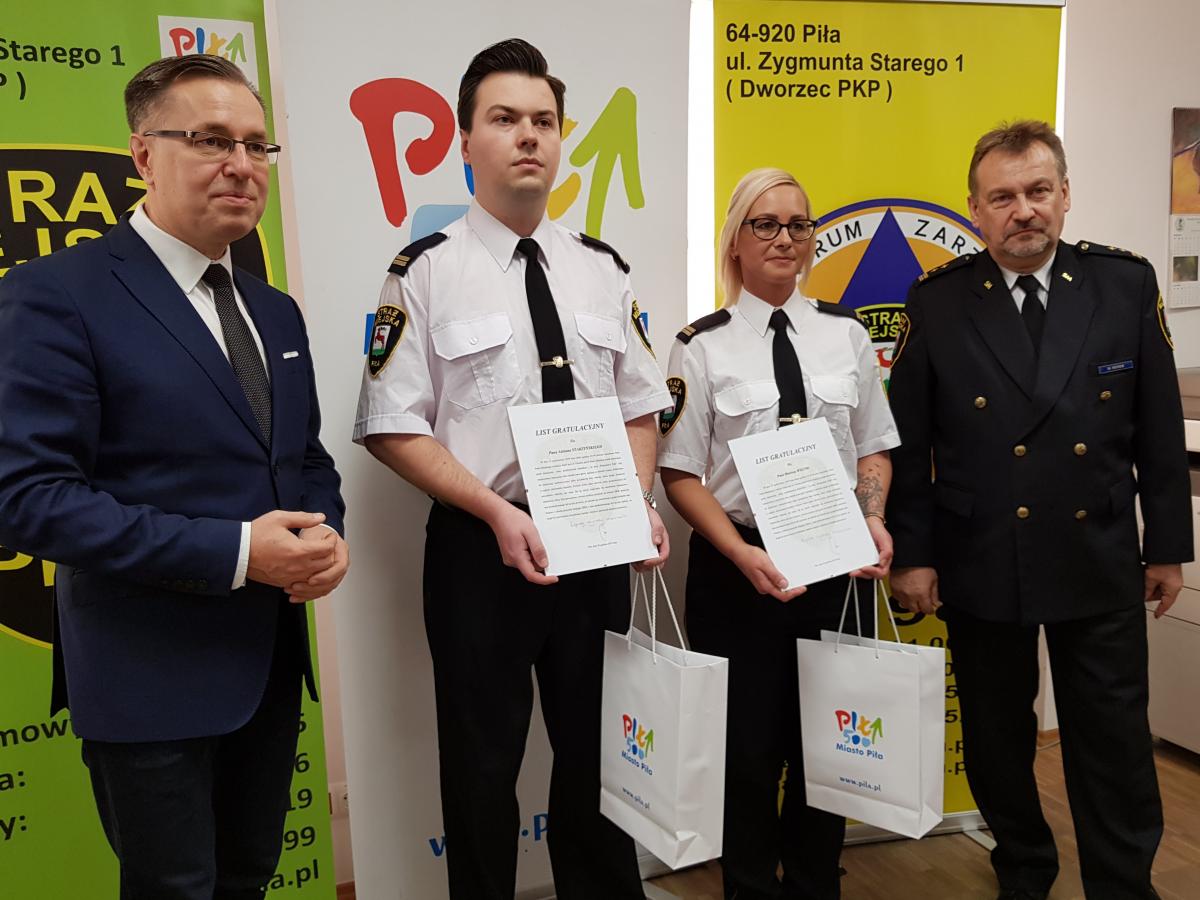 Strażnicy miejscy uratowali życie!