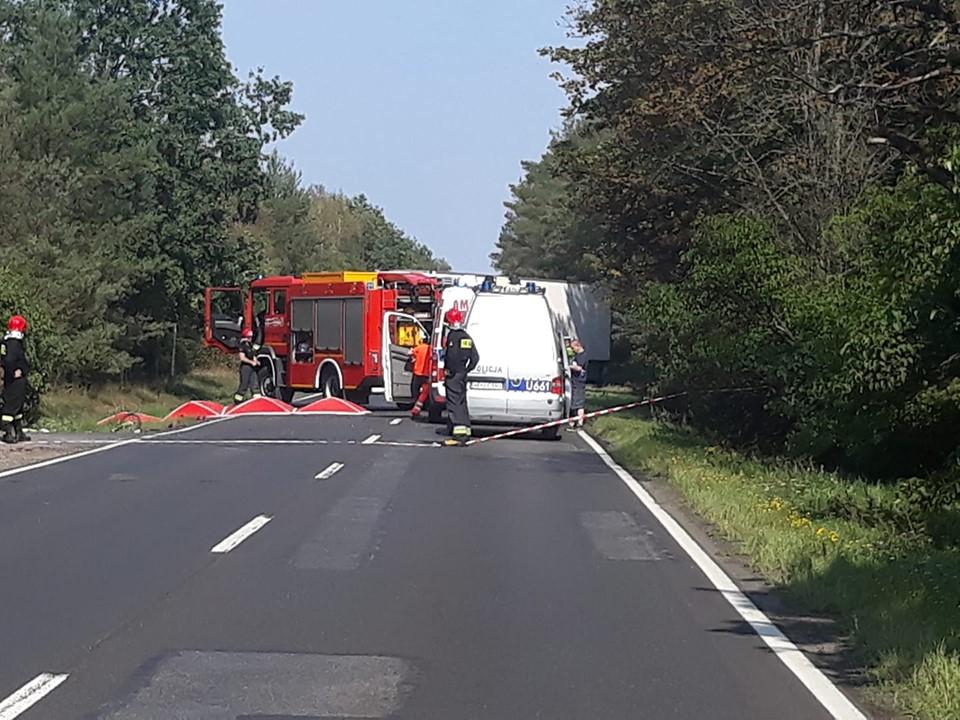 39-letni motocyklista zginął na miejscu