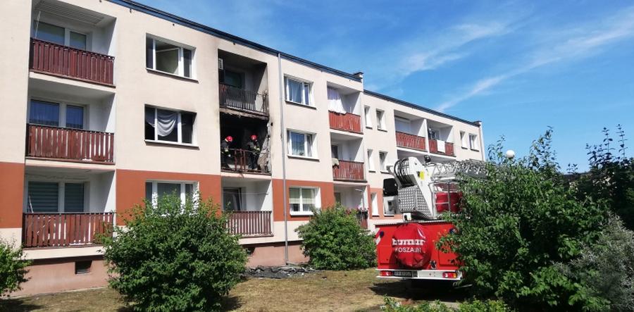 Pożar na Lutyckiej w Pile. Ewakuowano mieszkańców