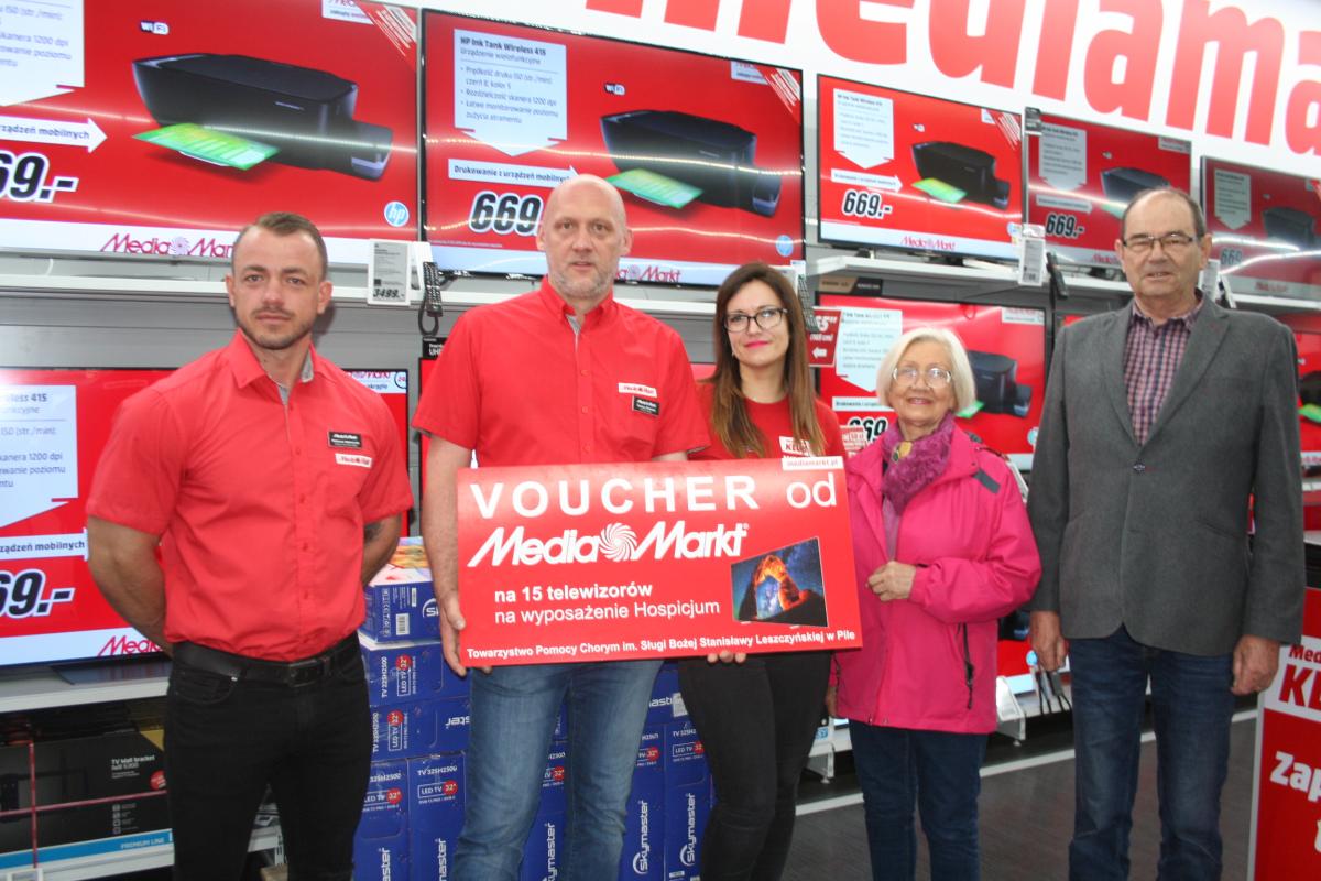 15 telewizorów od MediaMarkt dla hospicjum w Pile!
