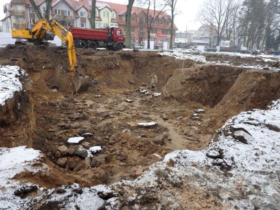 Archeolodzy wkroczyli  na plac budowy