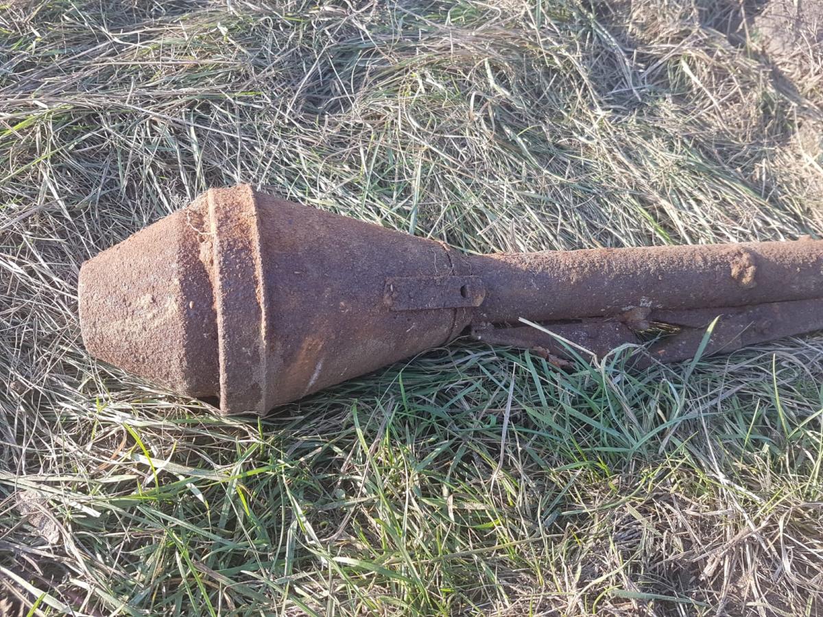 Wybuchowe znalezisko na polu