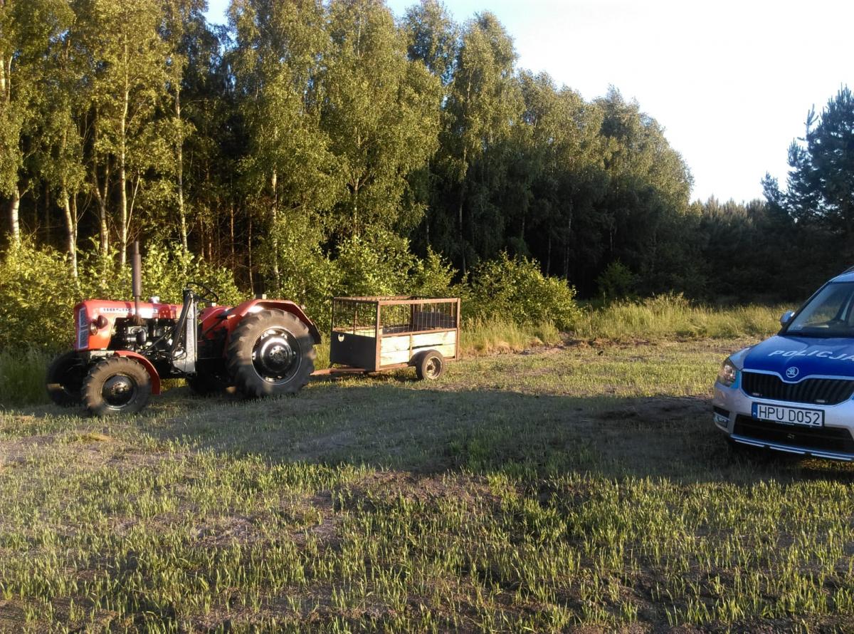Ciągnikiem uciekał przed policją