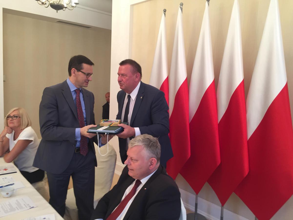 Z premierem Morawieckim o Powiecie Trzcianeckim