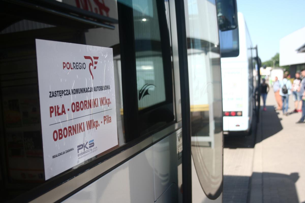 Z Piły do Obornik tylko autobusem