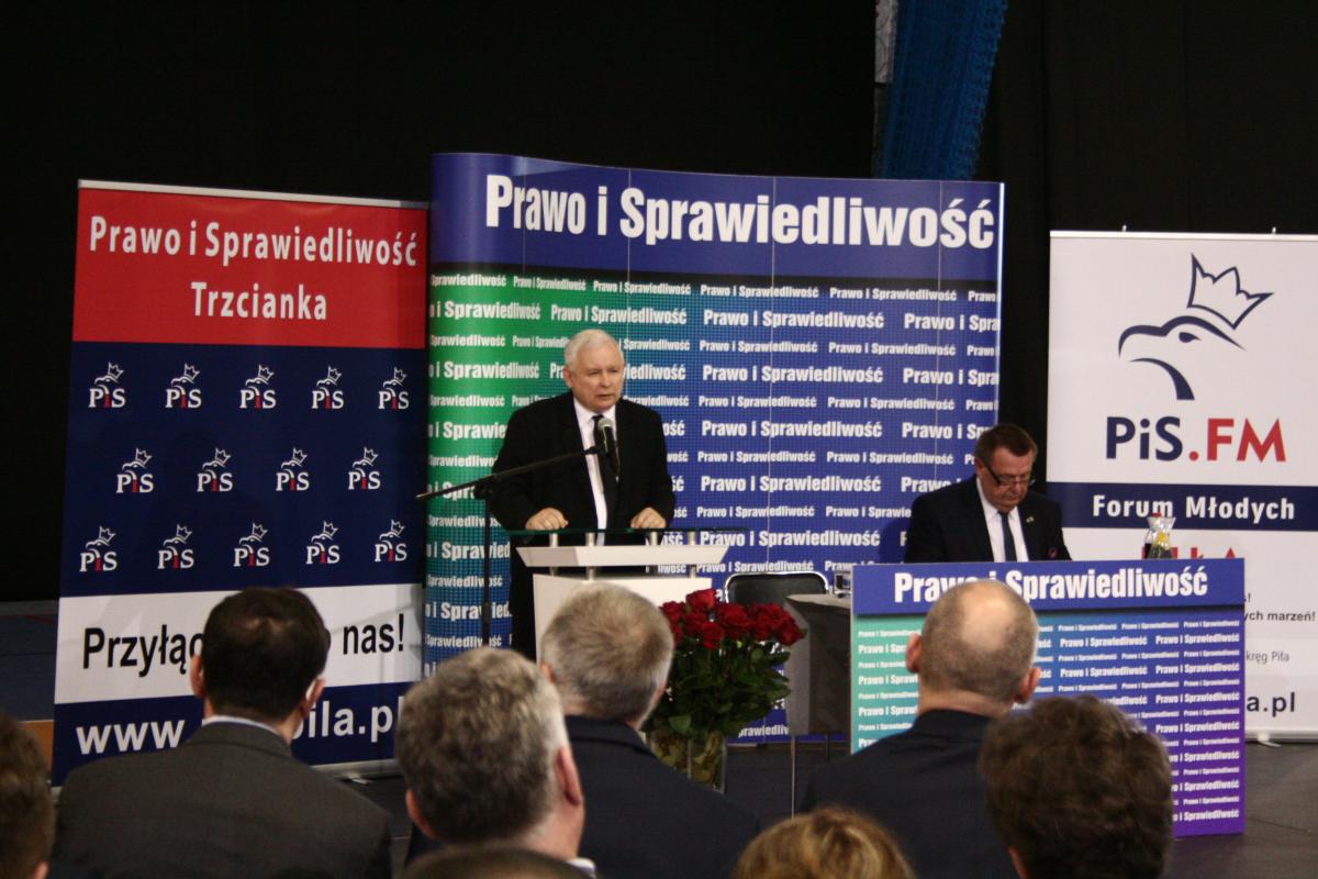 PiS ruszyło w teren. Kaczyński w Trzciance