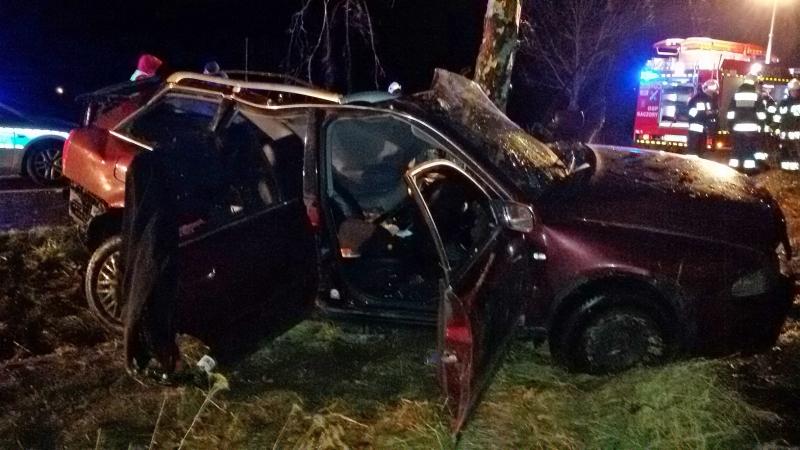 Kierowca audi zginął na miejscu