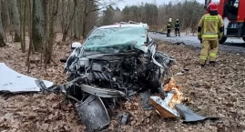 Śmiertelny wypadek na DK10. Jedna osoba nie żyje [ZDJĘCIA]