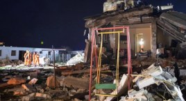 Wybuch gazu w Sędzińcu. Akcja ratownicza trwała do nocy