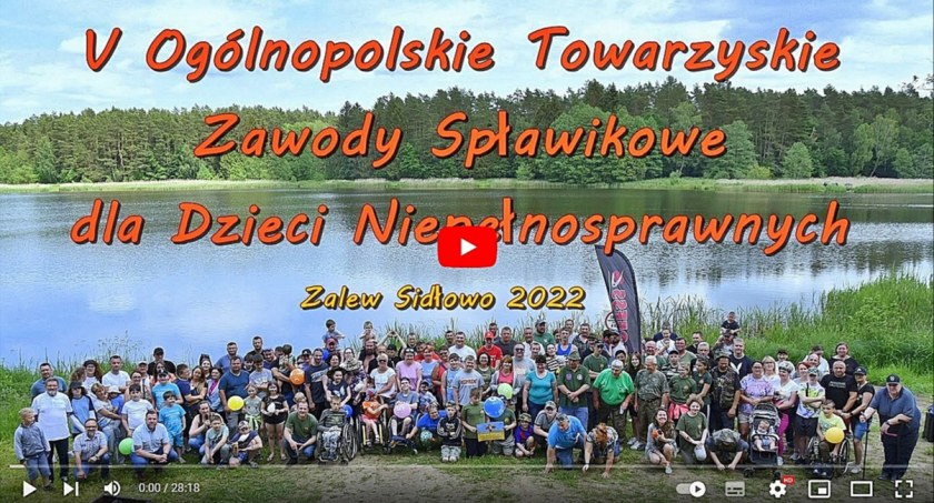Piąte ogólnopolskie Zawody Wędkarskie dla Dzieci Niepełnosprawnych nad Zalewem Sidłowo