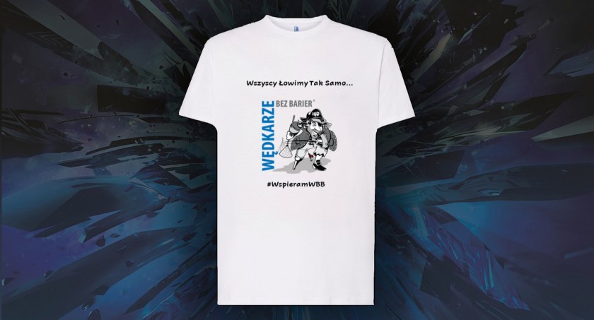 Koszulka t-shirt biała Wszyscy Łowimy Tak Samo