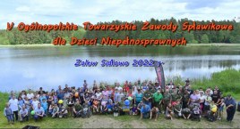 Zdjęcie przedstawia: V Ogólnopolskie Zawody Spławikowe dla Dzieci Niepełnosprawnych - Sidłowo 2022