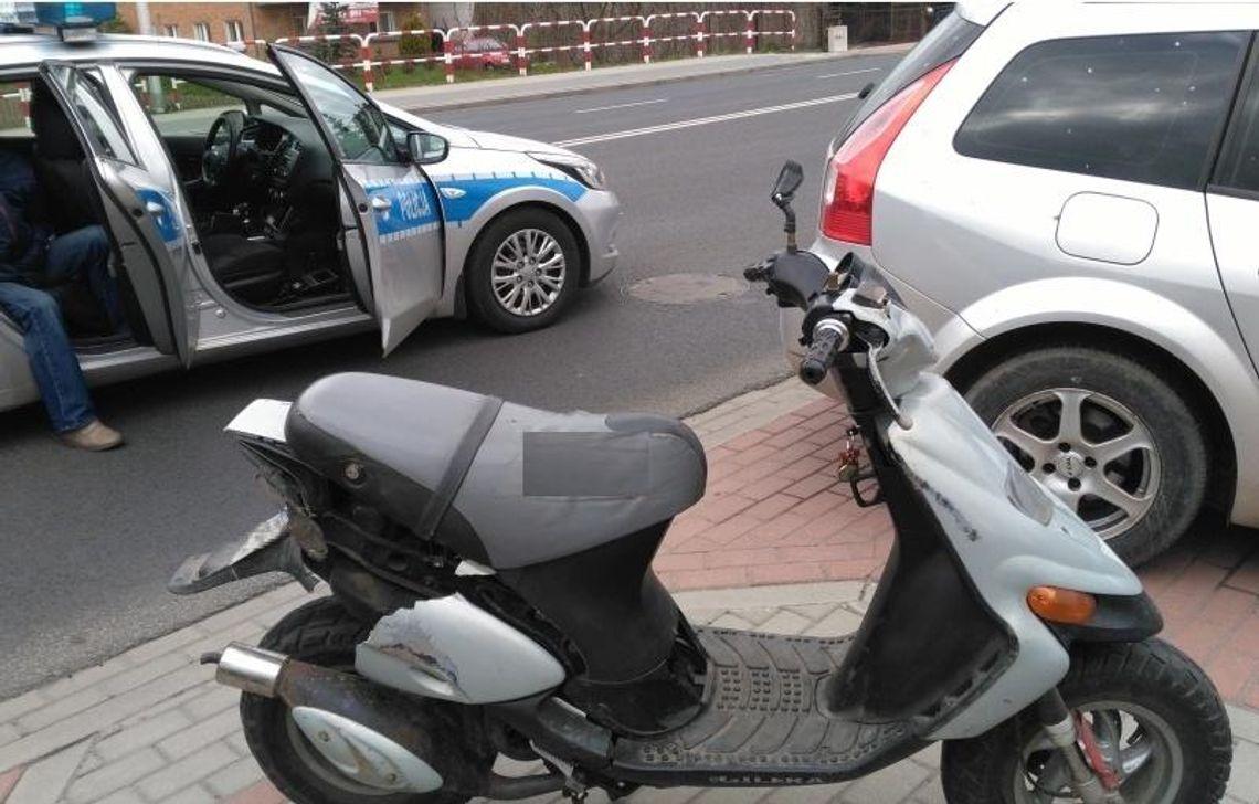 Motorowerzysta prowadził dziś w stanie nietrzeźwości