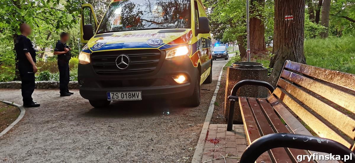 Nożownik w parku. Zdjęcia [GALERIA]