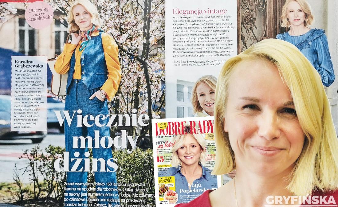 Modowa sesja  gryfińskiej urzędniczki w piśmie dla pań