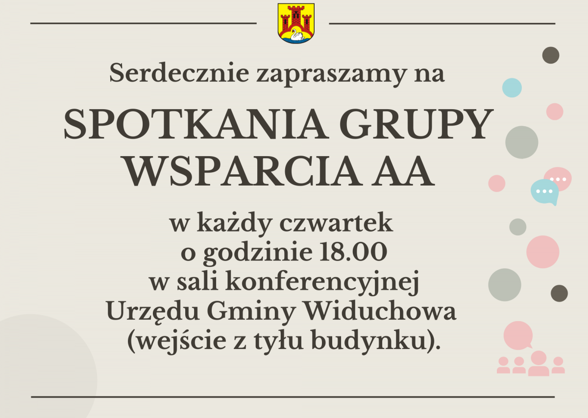 Gmina Widuchowa zaprasza na spotkania AA