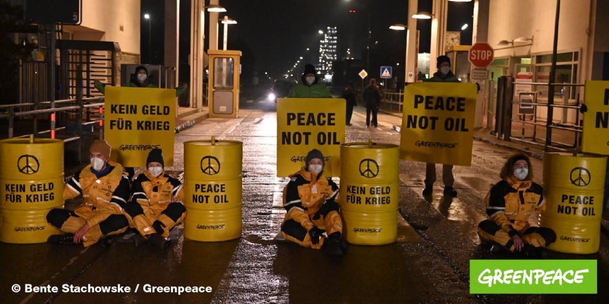 Greenpeace protestował w Schwedt