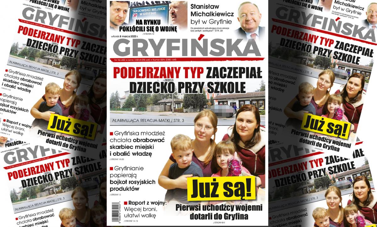 Nowe wydanie Gazety Gryfińskiej: Podejrzany typ zaczepiał dziecko przy szkole